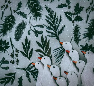 Nine Christmas Geese